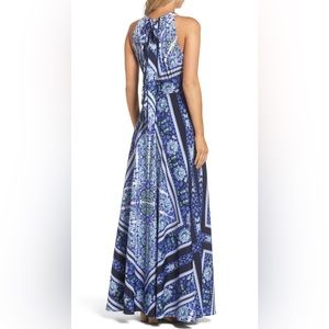 Eliza J Scarf Print Maxi Dress